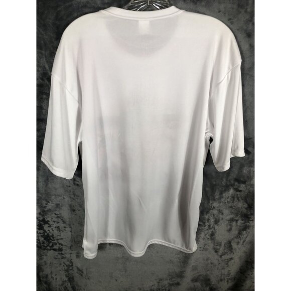 Men’s T-Shirt Driven By The Spirit White Cross Biker Shirt Size Adult L C2 Sport - Picture 8 of 8